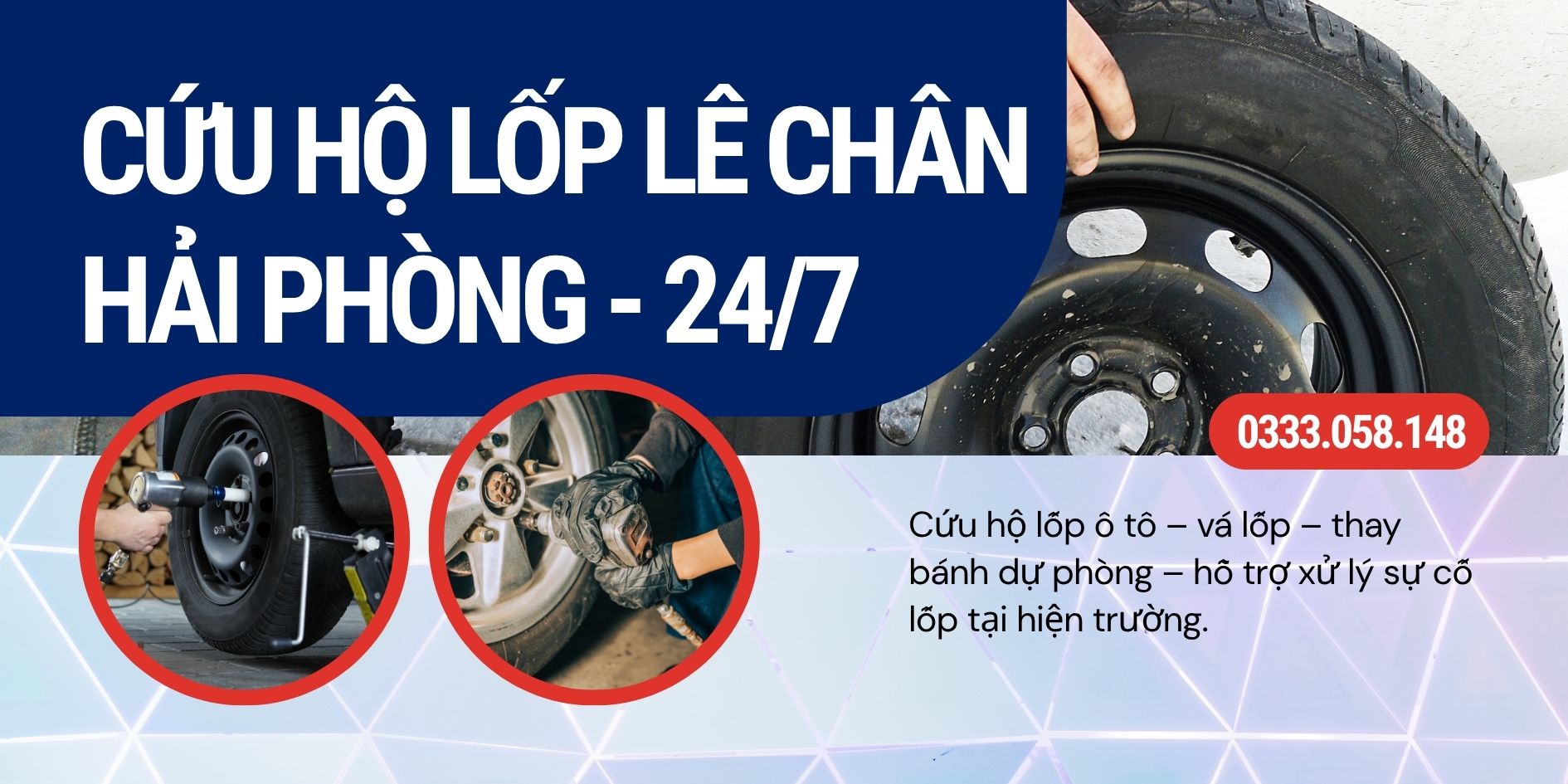 cứu hộ lốp Lê Chân Hải Phòng